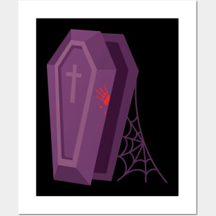 Halloween Coffin Posters and Art